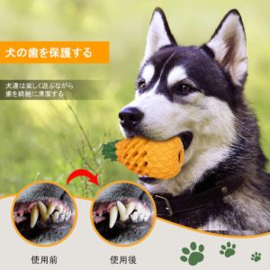 パイナップル型犬の噛むおおもちゃ